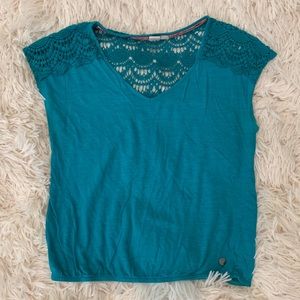 Roxy Shirt with Lace Detail